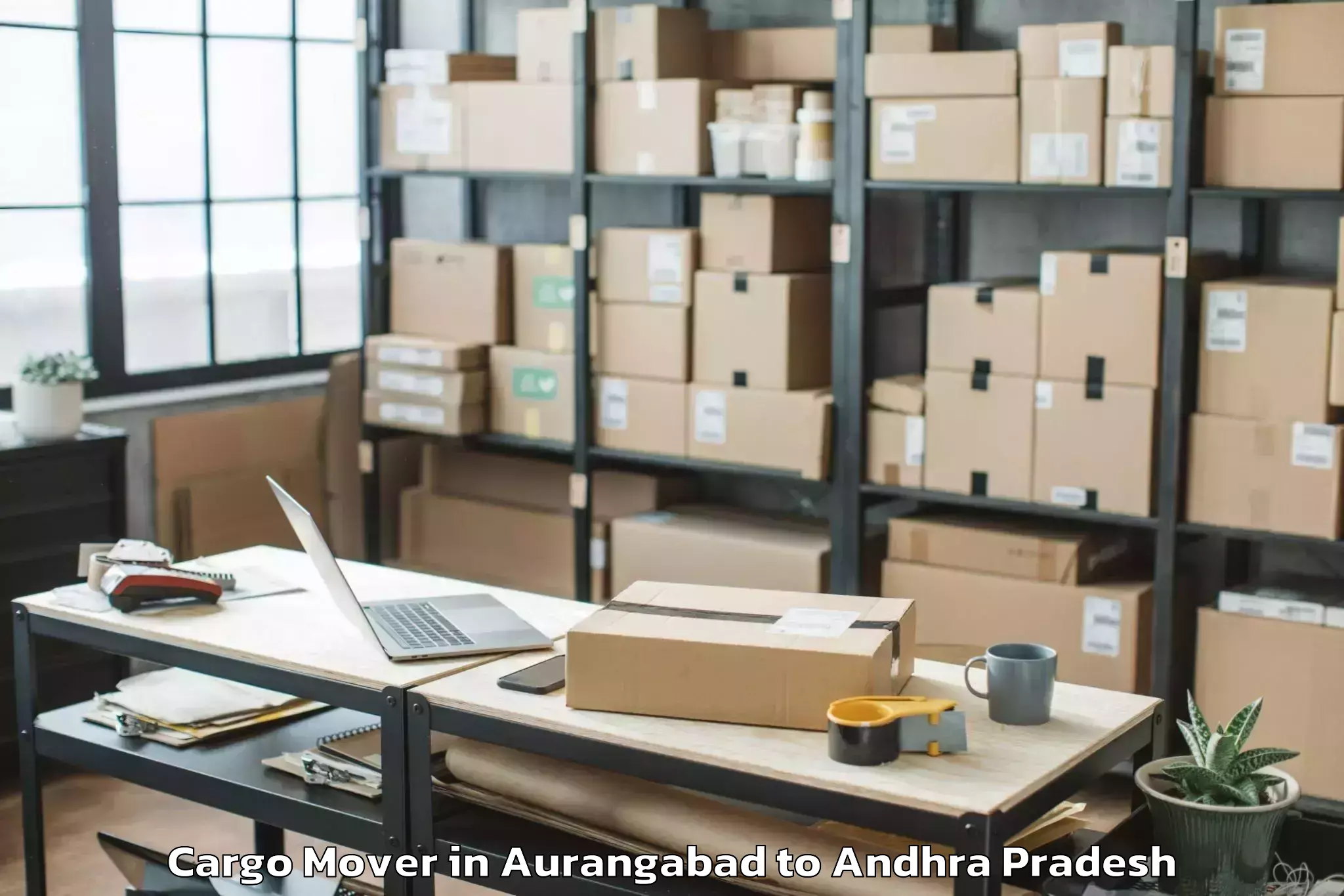 Top Aurangabad to Hanumathunipadu Cargo Mover Available